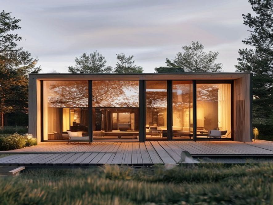 Flat roof wood